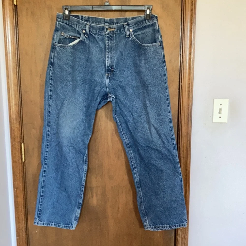Wrangler relaxed fit jean 38x30 cotton denim - Picture 7 of 17